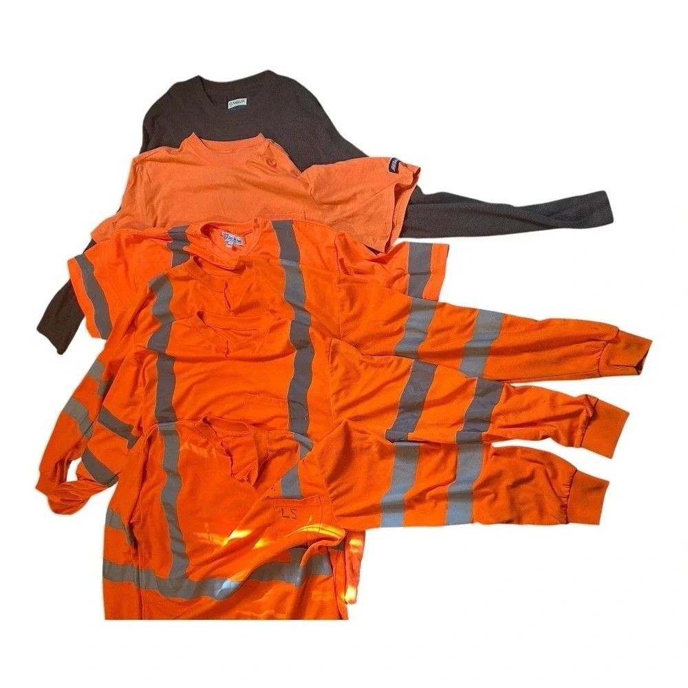 Men's Xxl Shirt Bundle Of Six Poor Condition/Very Used.  Long And Short Sleeve. - Picture 9 of 9